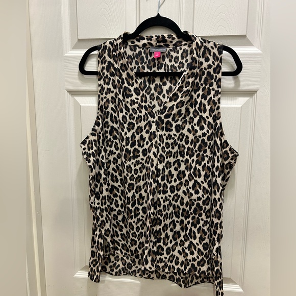Vince Camuto Leopard sleeveless top- size Xl - Picture 1 of 4